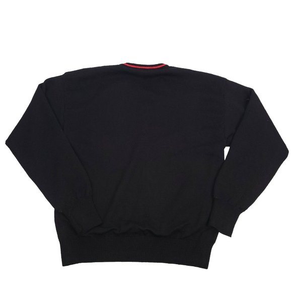 Vintage Titleist Corbin XCR Golf Sweater Mens L Wool V Neck Long Sleeve Black - Picture 9 of 12